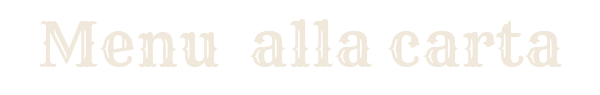 A la carte